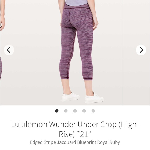 Lululemon Wunder Under Crop HR size 2 - Picture 3 of 9
